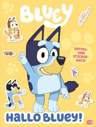 Hallo BLUEY! - Ein lustiges Rätsel- und Stickerbuch: Mit über 40 bunten Stickern (BLUEY – Beschäftigung, Band 1) von cbj