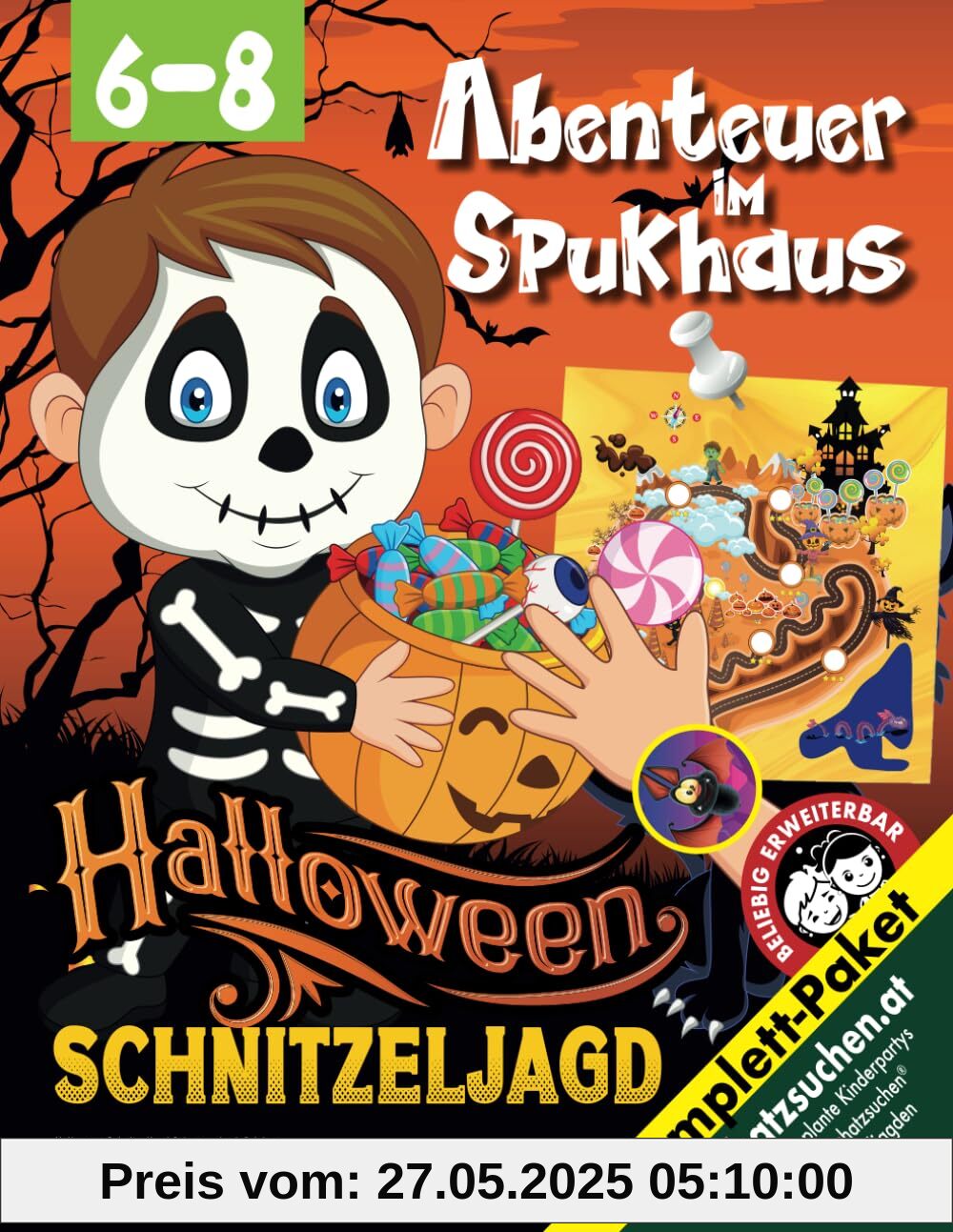 Halloween Schnitzeljagd Schatzsuche 6-8 Jahre: Erobert den Schatz des Halloween-Geistes - Alles enthalten zum Sofort Starten - Für Einsteiger und Vielbeschäftigte. (Bravo Schatzsuche)