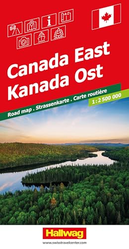 Hallwag Strassenkarte Kanada Ost 1:2,5 Mio.: Inkl. Stadtpläne, Ortsverzeichnis und Reiseinformationen Hallwag Strassenkarte Kanada Ost 1:2,5 Mio.: Inkl. Stadtpläne, Ortsverzeichnis und Reiseinformationen von Hallwag Kümmerly+Frey