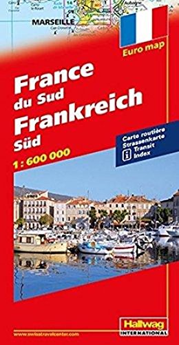 Hallwag Straßenkarten, Frankreich Süd: Transit, Index (Hallwag Strassenkarten) von Hallwag