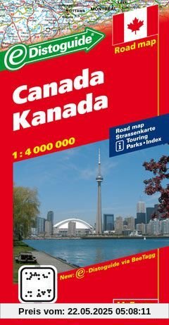 Hallwag Straßenkarten, Kanada: Karte mit Distoguide, Reiseinformationen mit Piktogrammen, Sehenswürdigkeiten, Nationalparks und Monumenten, States BeeTagg und Index. 1:4 Mio Hallwag Straßenkarten, Kanada: Karte mit Distoguide, Reiseinformationen mit Piktogrammen, Sehenswürdigkeiten, Nationalparks und Monumenten, States BeeTagg und Index. 1:4 Mio