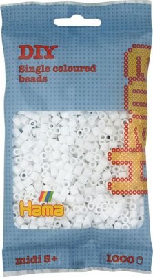 Hama 207-01 - Perlen weiß, 1000 Stück von Hama