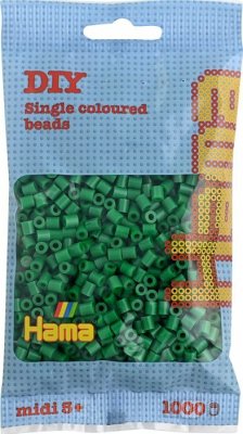 Hama 207-10 - Perlen grün, 1000 Stück von Hama