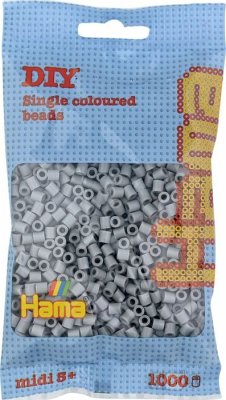 Hama 207-17 - Perlen grau, 1000 Stück von Hama