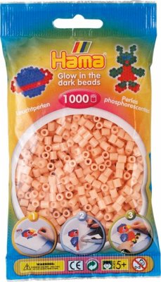 Hama 207-56 - Perlen leuchtfarben/pink, Leuchtperlen, 1000 Stück von Hama