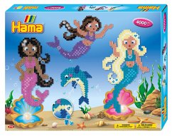 Hama 3150 - Bügelperlen, Geschenkpackung Meerjungfrauen, 4000 Midi-Perlen und Zubehör von Hama