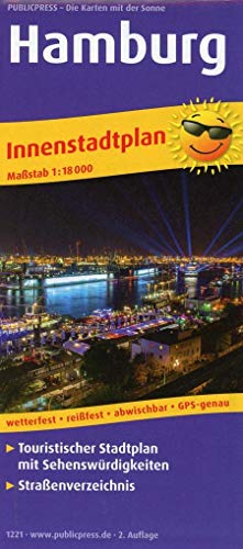 Hamburg: Touristischer Innenstadtplan mit Sehenswürdigkeiten und Straßenverzeichnis. 1:18000 (Stadtplan: SP) von Freytag-Berndt und ARTARIA