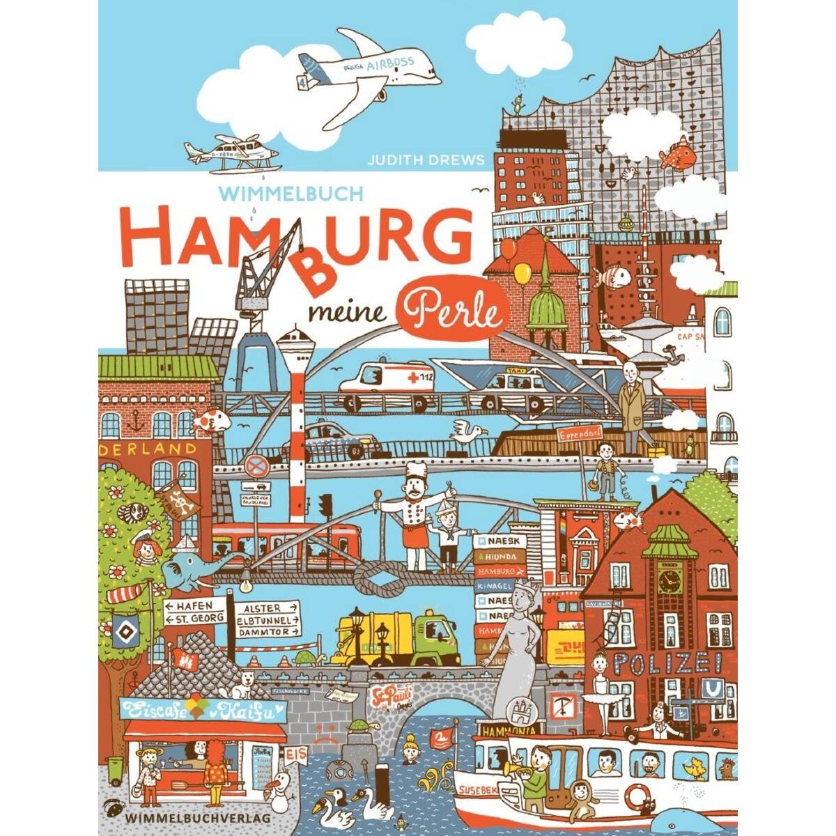 Hamburg Wimmelbuch. Hamburg meine Perle von Adrian Wimmelbuchverlag