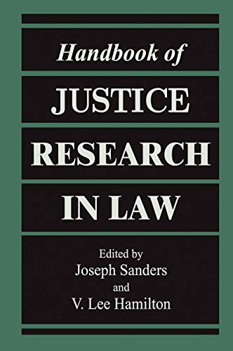 Handbook of Justice Research in Law von Springer
