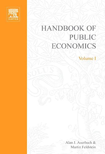 Handbook of Public Economics (Volume 1)