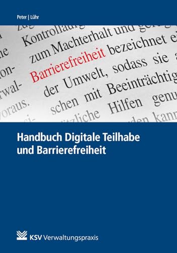 Handbuch Digitale Teilhabe und Barrierefreiheit von Kommunal- und Schul-Verlag/KSV Medien Wiesbaden