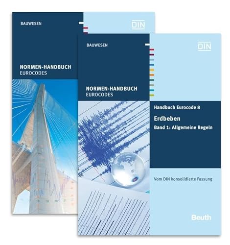 Handbuch Eurocode 8 - Erdbeben: Paket: Band 1 Allgemeine Regeln + Band 2 Brücken Vom DIN konsolidierte Fassung (Normen-Handbuch)