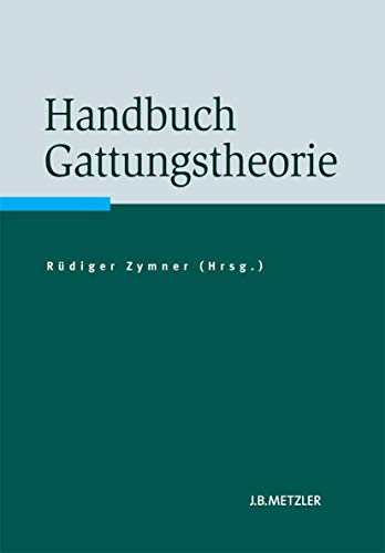 Handbuch Gattungstheorie von J.B. Metzler