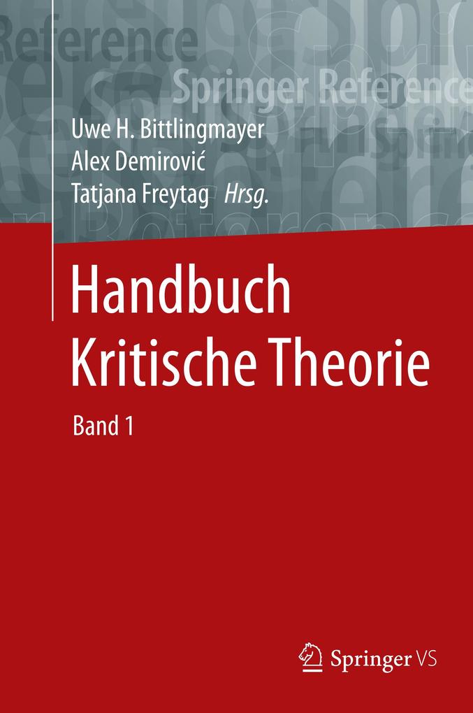 Handbuch Kritische Theorie von Springer Fachmedien Wiesbaden