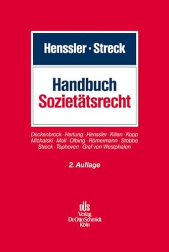 Handbuch Sozietätsrecht von Schmidt , Dr. Otto