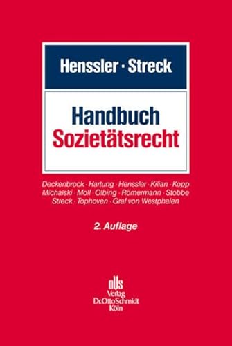 Handbuch Sozietätsrecht von Schmidt , Dr. Otto