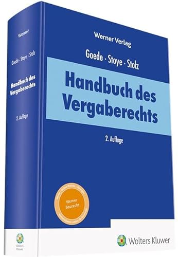 Handbuch des Vergaberechts: von Fachanwälten für Vergaberecht: Vorauflage unter Handbuch des Fachanwalts Vergaberecht
