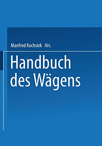 Handbuch des Wägens (German Edition)
