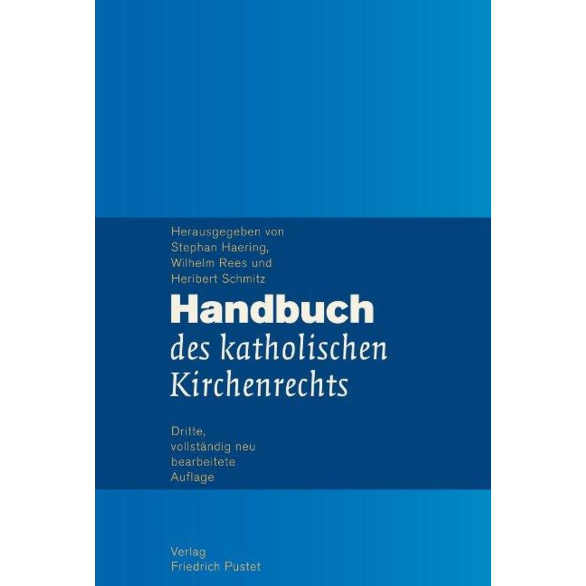 Handbuch des katholischen Kirchenrechts von Pustet Verlag