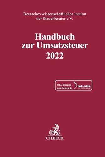 Handbuch zur Umsatzsteuer 2022 (Schriften des Deutschen wissenschaftlichen Instituts der Steuerberater e.V.)