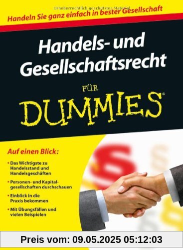 Handels- und Gesellschaftsrecht für Dummies (Fur Dummies)
