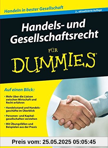 Handels- und Gesellschaftsrecht für Dummies