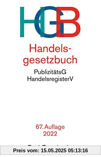 Handelsgesetzbuch: mit Einführungsgesetz, Publizitätsgesetz und Handelsregisterordnung (Beck-Texte im dtv)