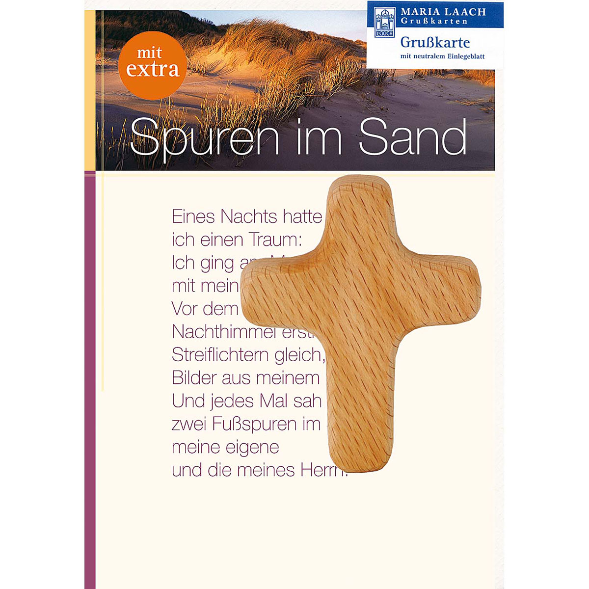 Handschmeichlerkreuz: »Spuren im Sand« Handschmeichlerkreuz: »Spuren im Sand« von Klosterverlag Maria Laach – ars liturgica