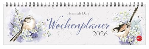 Hannah Dale : Wochenquerplaner 2026: Süße Tiere machen diesen Kunstkalender zu etwas Besonderem. Praktischer Wochen-Kalender 2026 im Querformat für ... Dekoration zu Hause. (Tisch-Querplaner Heye) von Heye
