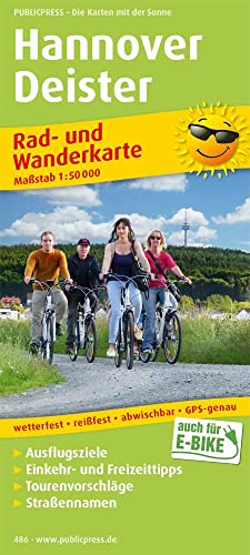 Hannover - Deister: Rad- und Wanderkarte mit Ausflugszielen, Einkehr- & Freizeittipps, wetterfest, reißfest, abwischbar, GPS-genau. 1:50000 (Rad- und Wanderkarte: RuWK)