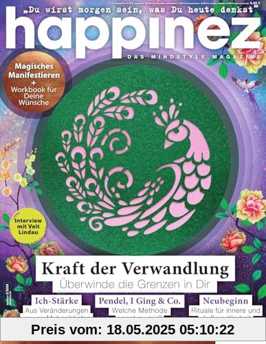 Happinez 2/2024 Kraft der Verwandlung