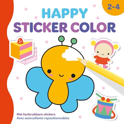 Happy Sticker Color (2-4 j.) / Happy Sticker Color (2-4a.) von Zuidnederlandse Uitgeverij (ZNU)