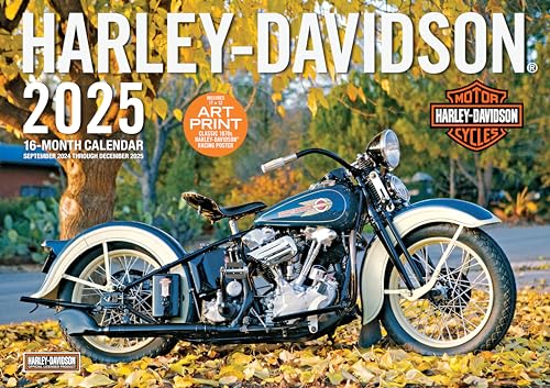 Harley-Davidson 17x12 2025: 16-Month Calendar--September 2024 through December 2025 von Motorbooks