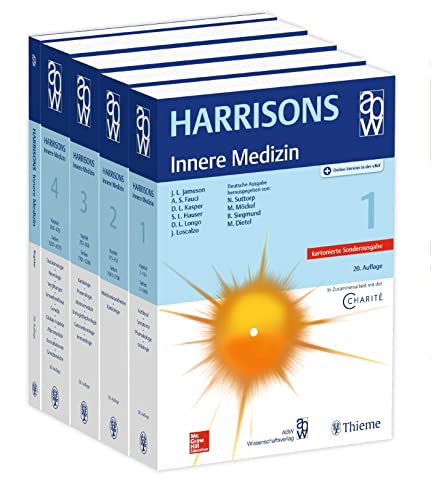 Harrisons Innere Medizin, 20. Auflage/Kartonierte Sondernausgabe, Set mit 4 Bändern+Registerband von Thieme