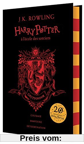 Harry Potter, Tome 1 : Harry Potter à l'école des sorciers (Gryffondor) : Edition collector 20e anniversaire