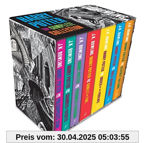 Harry Potter Boxed Set: The Complete Collection Adult Paperback: Contains: Philosopher's Stone / Chamber of Secrets / Prisoner of Azkaban / Goblet of ... Phoenix / Half-Blood Prince / Deathly Hollows Harry Potter Boxed Set: The Complete Collection Adult Paperback: Contains: Philosopher's Stone / Chamber of Secrets / Prisoner of Azkaban / Goblet of ... Phoenix / Half-Blood Prince / Deathly Hollows