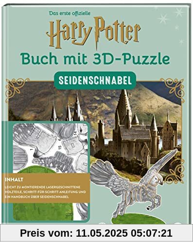 Harry Potter - Seidenschnabel - Das offizielle Buch mit 3D-Puzzle Fan-Art: Buch mit hochwertigem Harry Potter Seidenschnabel-Figuren-3D-Puzzle Set ... mit Holz Figur, Geburtstagsgeschenk