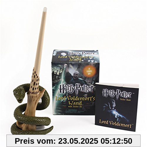 Harry Potter Voldemort's Wand with Sticker Kit: Lights Up! (Miniature Editions)