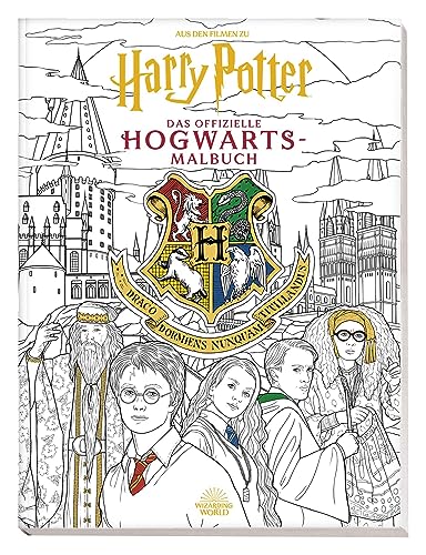 Aus den Filmen zu Harry Potter: Das offizielle Hogwarts-Malbuch: Malbuch mit Cover mit Goldfolienprägung von Panini Verlags GmbH