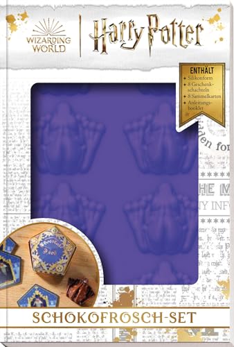 Harry Potter: Schokofrosch-Set: Set enthält: Silikonfolie mit 8 geprägten Schokoladenfrosch-Formen, 8 folierte Geschenkschachteln für die Pralinen und ... Buch mit Anleitung (12 Seiten) von Panini Verlags GmbH