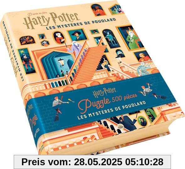 Harry potter, les mysteres de poudlard - livre et puzzle: Livre et puzzle 500 pièces Harry potter, les mysteres de poudlard - livre et puzzle: Livre et puzzle 500 pièces