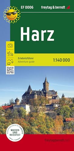 Harz, Erlebnisführer 1:140.000, freytag & berndt, EF 0006: Freizeitkarte mit touristischen Infos auf Rückseite, wasserfest und reißfest (freytag & berndt Erlebnisführer)