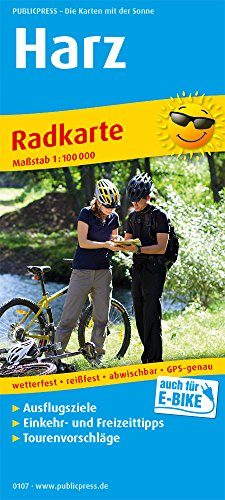 Harz: Radkarte mit Ausflugszielen, Einkehr- & Freizeittipps, wetterfest, reissfest, abwischbar, GPS-genau. 1:100000 (Radkarte: RK) von Publicpress