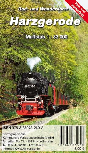 Harzgerode: Rad- und Wanderkarte (reiß- und wetterfest)