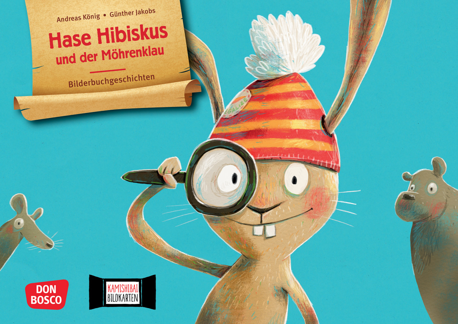 Hase Hibiskus und der Möhrenklau. Kamishibai Bildkartenset von Don Bosco Medien