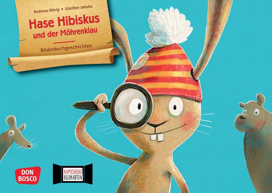 Hase Hibiskus und der Möhrenklau. Kamishibai Bildkartenset Hase Hibiskus und der Möhrenklau. Kamishibai Bildkartenset von Don Bosco Medien