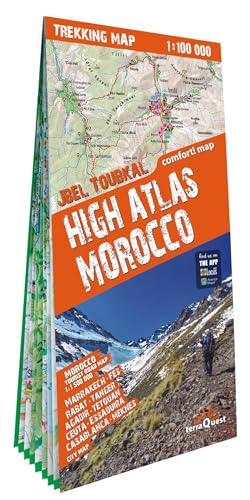 Morocco & High Atlas lam.: High Atlas Morocco (Trekking map) von terraQuest