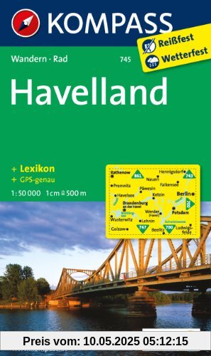 Havelland 1 : 50 000: Wanderkarte mit Kurzführer und Radwegen. GPS-genau Havelland 1 : 50 000: Wanderkarte mit Kurzführer und Radwegen. GPS-genau