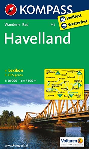 Havelland: Wanderkarte mit Kurzführer und Radwegen. GPS-genau. 1:50000 (KOMPASS-Wanderkarten, Band 745) von KOMPASS
