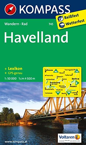 Havelland: Wanderkarte mit Kurzführer und Radwegen. GPS-genau. 1:50000 (KOMPASS-Wanderkarten, Band 745)